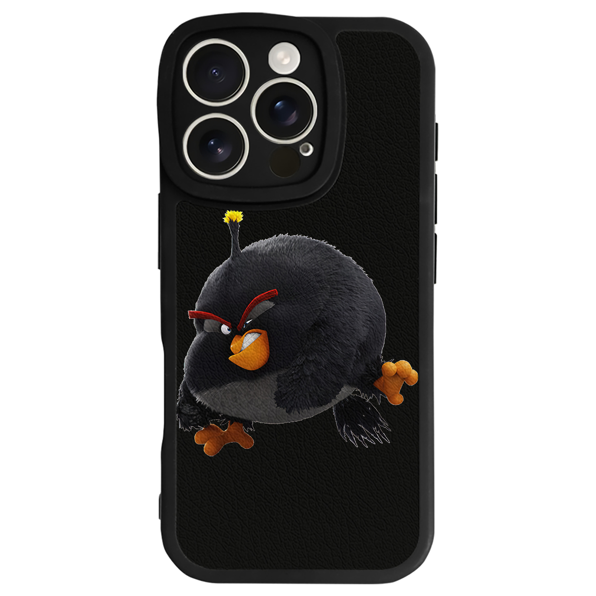 （画像用） Angry Birds アングリーバード 【iPhone 16シリーズ対応】シリコンスマホケース（レザー調） 材質：シリコン